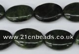 CDJ119 15.5 inches 15*20mm oval Canadian jade beads wholesale