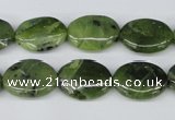 CDJ120 15.5 inches 12*16mm oval Canadian jade beads wholesale
