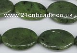 CDJ122 15.5 inches 18*25mm oval Canadian jade beads wholesale