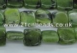 CDJ149 15.5 inches 8*8mm square Canadian jade beads wholesale
