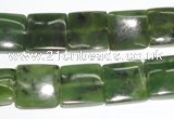 CDJ151 15.5 inches 13*13mm square Canadian jade beads wholesale