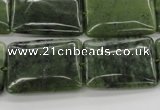 CDJ154 15.5 inches 18*25mm rectangle Canadian jade beads wholesale