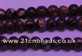 CDM50 15 inches 4mm round strawberry dalmatian jasper beads