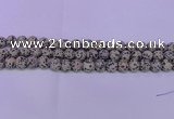CDM83 15.5 inches 10mm round matte dalmatian jasper beads