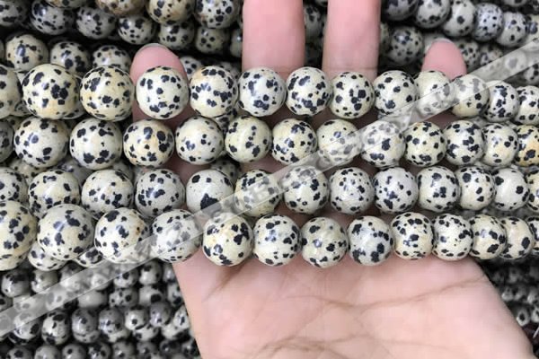 CDM94 15.5 inches 12mm round dalmatian jasper beads wholesale