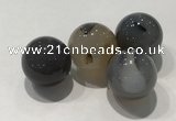 CDN1004 20mm round grey agate decorations wholesale