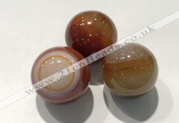 CDN1095 30mm round agate decorations wholesale