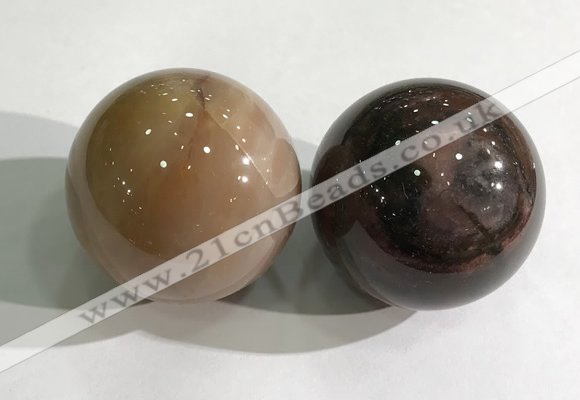 CDN1209 40mm round agate decorations wholesale
