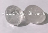CDN1330 35*45mm egg-shaped white crystal decorations wholesale