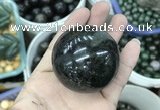 CDN27 50mm round natural astrophyllite gemstone decorations