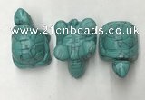 CDN435 28*45*22mm turtle imitation turquoise decorations wholesale