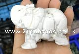CDN532 35*80*55mm elephant white howlite decorations wholesale