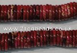 CDT773 15.5 inches 2*12mm dish dyed aqua terra jasper beads