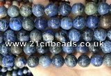 CDU364 15.5 inches 12mm round sunset dumortierite beads wholesale