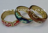 CEB162 20mm width gold plated alloy with enamel bangles wholesale