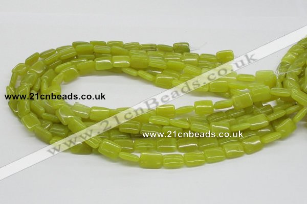 CEJ03 15.5 inches 10*14mm rectangle lemon jade beads wholesale