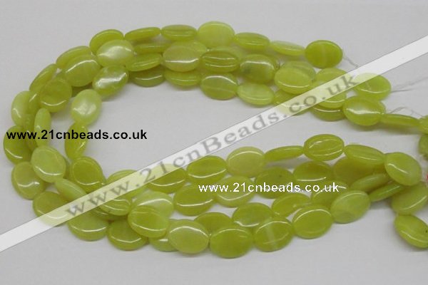 CEJ07 15.5 inches 15*20mm oval lemon jade beads wholesale