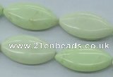 CEJ154 15.5 inches 15*30mm marquise Australia lemon jade beads