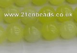 CEJ202 15.5 inches 8mm round lemon jade beads wholesale