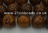 CEJ304 15.5 inches 12mm round elephant skin jasper beads wholesale