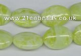 CEJ53 15.5 inches 13*18mm oval lemon jade gemstone beads wholesale