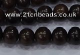 CEY52 15.5 inches 8mm round ebony wood beads wholesale