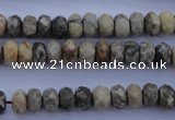 CFA209 15.5 inches 5*8mm faceted rondelle chrysanthemum agate beads