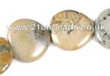 CFC06 20mm heart 15.5 inches fossil coral  beads Wholesale