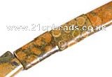 CFC11 12*20mm rectangle 15.5 inch fossil coral  beads Wholesale