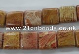 CFC113 15.5 inches 12*12mm square fossil coral beads wholesale