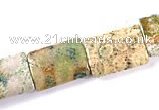 CFC12 15.5 inch 15*20mm rectangle fossil coral  beads Wholesale