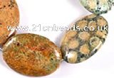 CFC21 15.5 inches 22*30mm oval fossil coral  beads Wholesale
