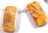 CFC29 15.5 inch 20*40mm rectangle fossil coral  beads Wholesale