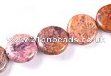 CFC32 15.5 inches 14mm coin fossil coral  beads Wholesale