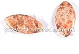 CFC46 16 inches 20*40mm rice shape fossil coral beads Wholesale