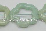 CFG31 15.5 inches 30mm carved flower amazonite gemstone beads
