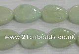 CFG815 12.5 inches 15*20mm carved leaf amazonite beads wholesale