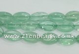 CFL101 15.5 inches 8*12mm oval natural green fluorite gemstone beads
