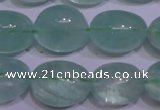CFL1080 15 inches 15*20mm nuggets green fluorite gemstone beads