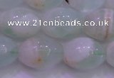 CFL1204 15.5 inches 12*16mm rice green fluorite gemstone beads
