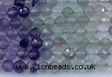 CFL1245 15 inches 3mm faceted round fluorite beads
