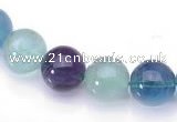 CFL27 16 inch 6mm round B grade natural fluorite beads Wholesale