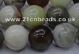 CFW17 15.5 inches 16mm round flower jade beads wholesale
