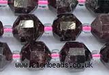 CGA855 15 inches 7mm-8mm faceted red garnet beads