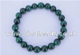 CGB216 2pcs 7.5 inches 6mm natural malachite gemstone bracelets