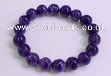 CGB2572 7.5 inches 11mm round charoite gemstone beaded bracelets