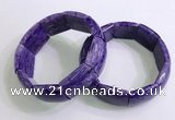 CGB2581 7.5 inches 18*25mm charoite gemstone bracelet