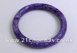 CGB2584 Inner diameter 60mm fashion charoite gemstone bracelet