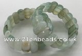 CGB3146 7.5 inches 11*23mm faceted oval agate bracelets