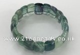 CGB3226 7.5 inches 12*20mm oval fluorite gemstone bracelets